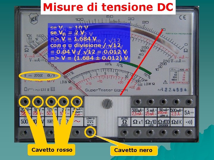 Misure di tensione DC se Vfs = 10 V se = 8. 42 2