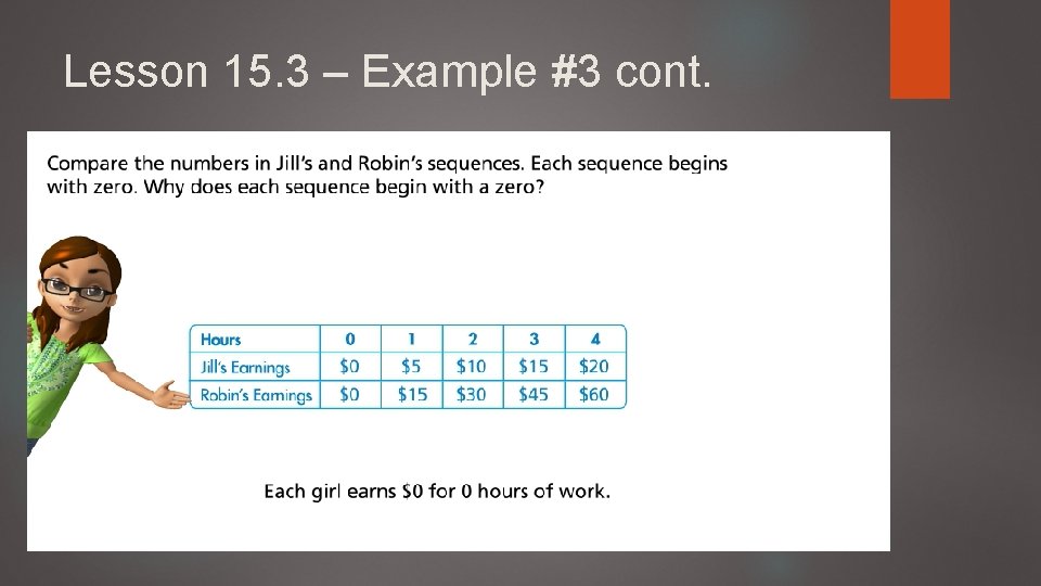 Lesson 15. 3 – Example #3 cont. 