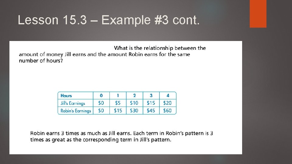 Lesson 15. 3 – Example #3 cont. 