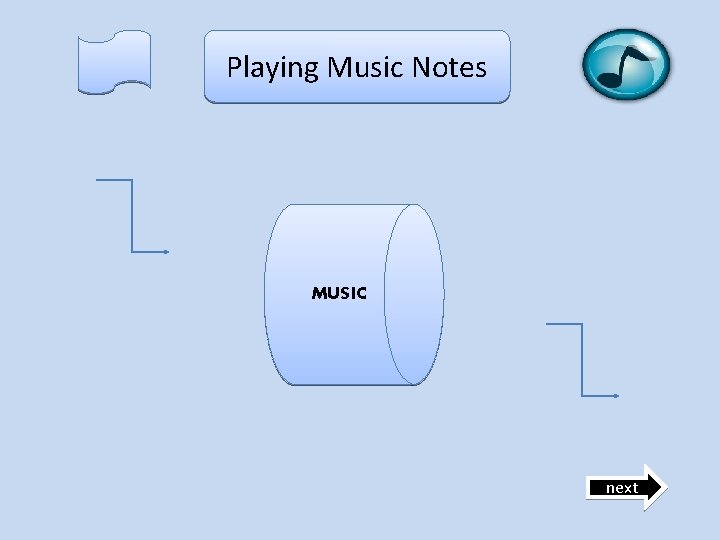 Playing Music Notes MUSIC next 