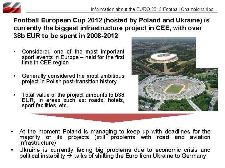 Information about the EURO 2012 Football Championships Football European Cup 2012 (hosted by Poland