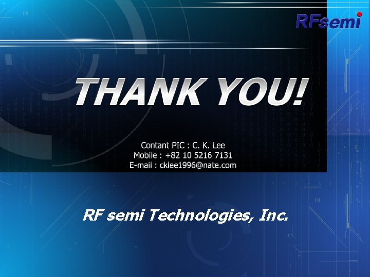 RF semi Technologies, Inc. 