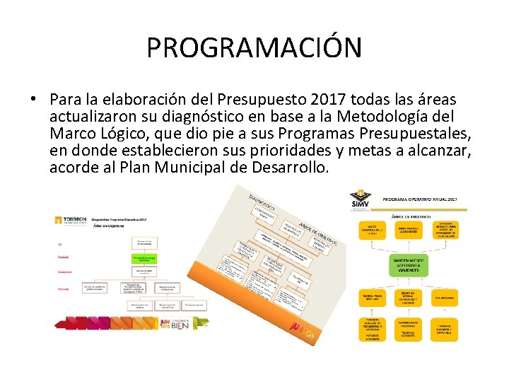 PROGRAMACIÓN • Para la elaboración del Presupuesto 2017 todas las áreas actualizaron su diagnóstico