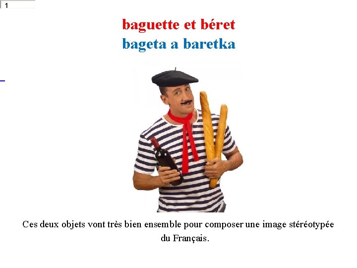 baguette et béret bageta a baretka Ces deux objets vont très bien ensemble baguette et béret bageta a baretka Ces deux objets vont très bien ensemble
