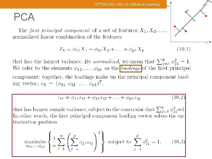 STT 592 -002: Intro. to Statistical Learning PCA 12 