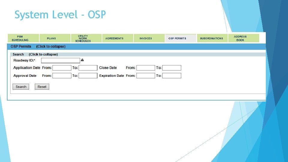 System Level - OSP 