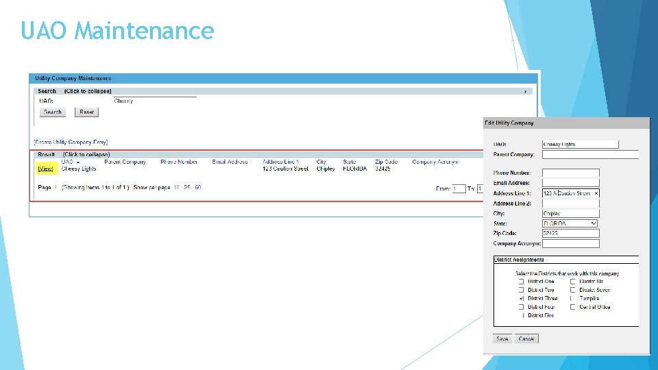 UAO Maintenance 