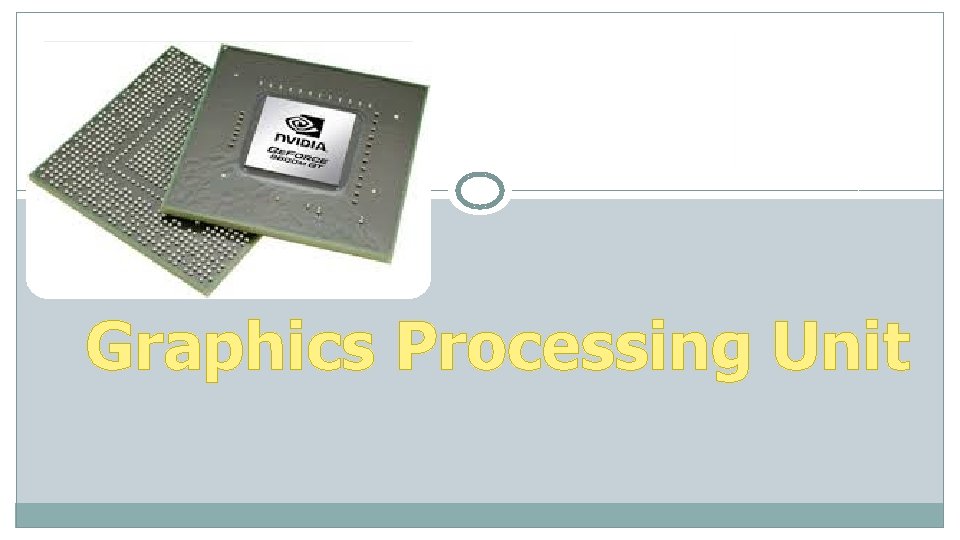 Graphics Processing Unit 