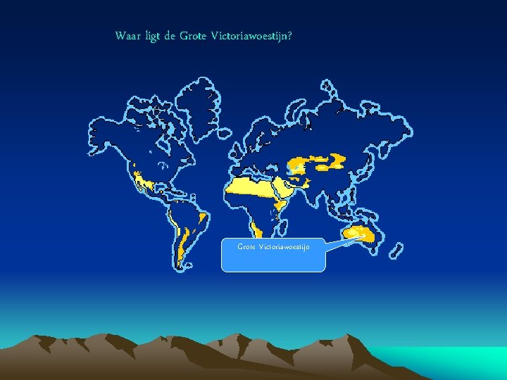 Waar ligt de Grote Victoriawoestijn? Grote Victoriawoestijn 