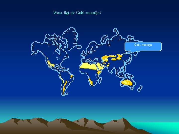 Waar ligt de Gobi woestijn? Gobi woestijn 