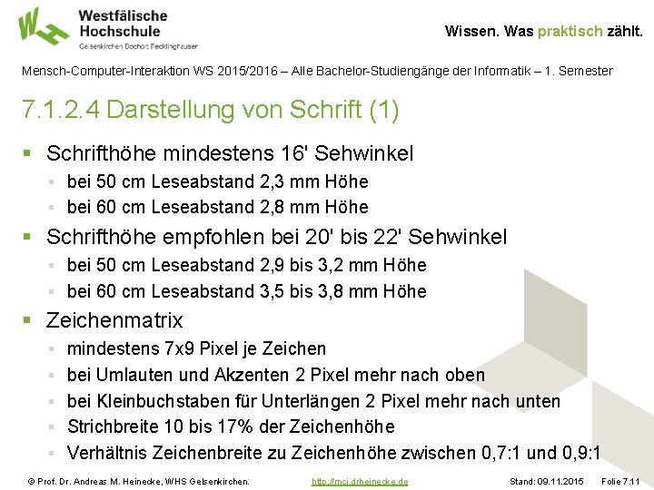 Wissen. Was praktisch zählt. Mensch-Computer-Interaktion WS 2015/2016 – Alle Bachelor-Studiengänge der Informatik – 1.