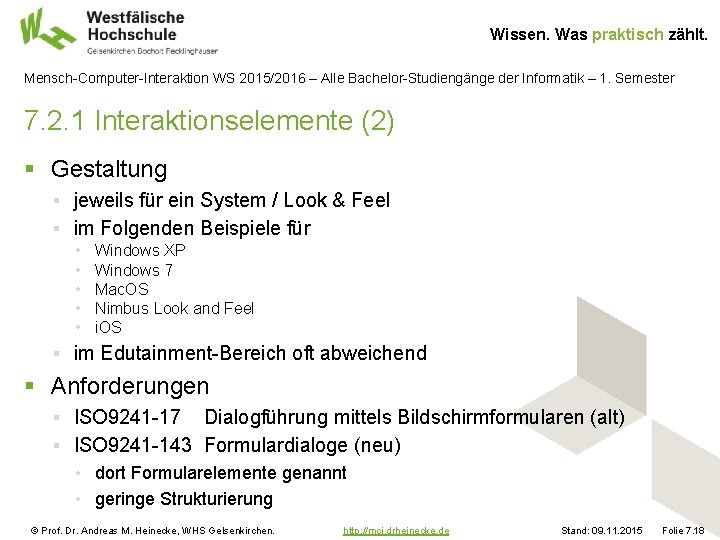 Wissen. Was praktisch zählt. Mensch-Computer-Interaktion WS 2015/2016 – Alle Bachelor-Studiengänge der Informatik – 1.