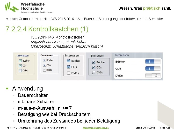 Wissen. Was praktisch zählt. Mensch-Computer-Interaktion WS 2015/2016 – Alle Bachelor-Studiengänge der Informatik – 1.