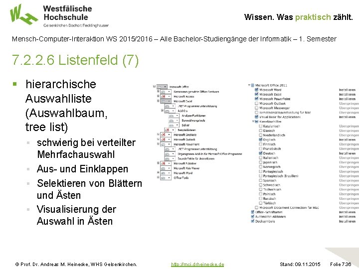 Wissen. Was praktisch zählt. Mensch-Computer-Interaktion WS 2015/2016 – Alle Bachelor-Studiengänge der Informatik – 1.