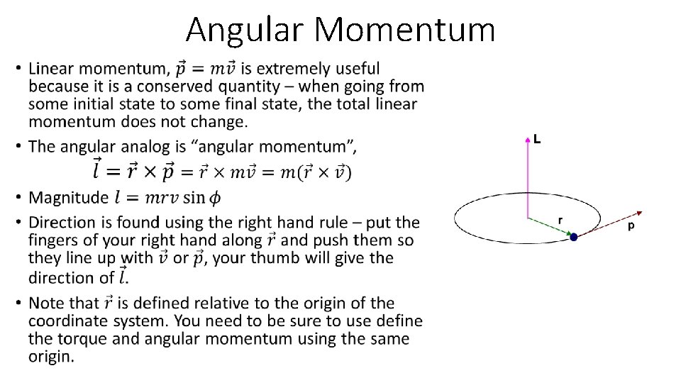 Angular Momentum • 