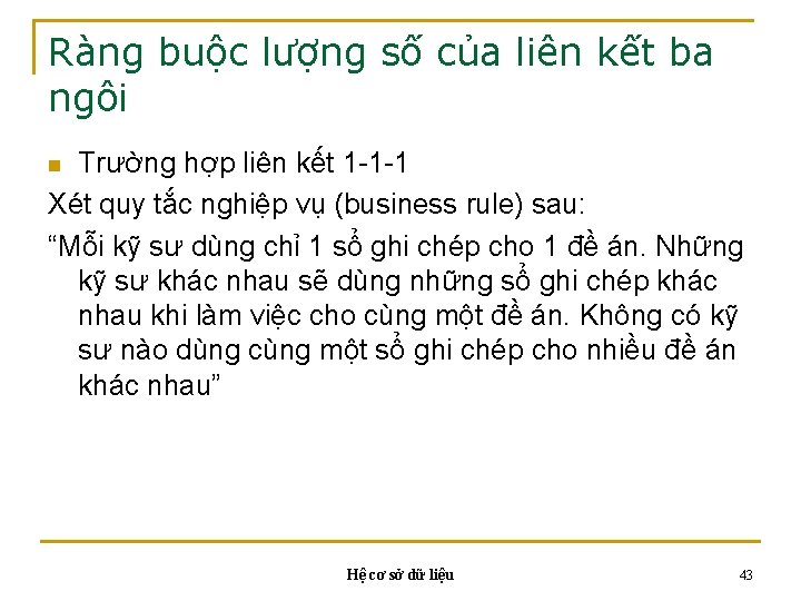Ràng buộc lượng số của liên kết ba ngôi Trường hợp liên kết 1 Ràng buộc lượng số của liên kết ba ngôi Trường hợp liên kết 1