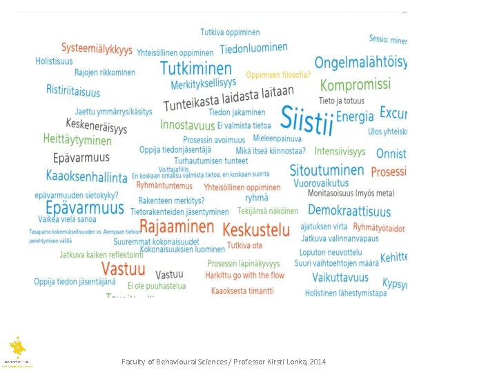 Faculty of Behavioural Sciences / Professor Kirsti Lonka, 2014 