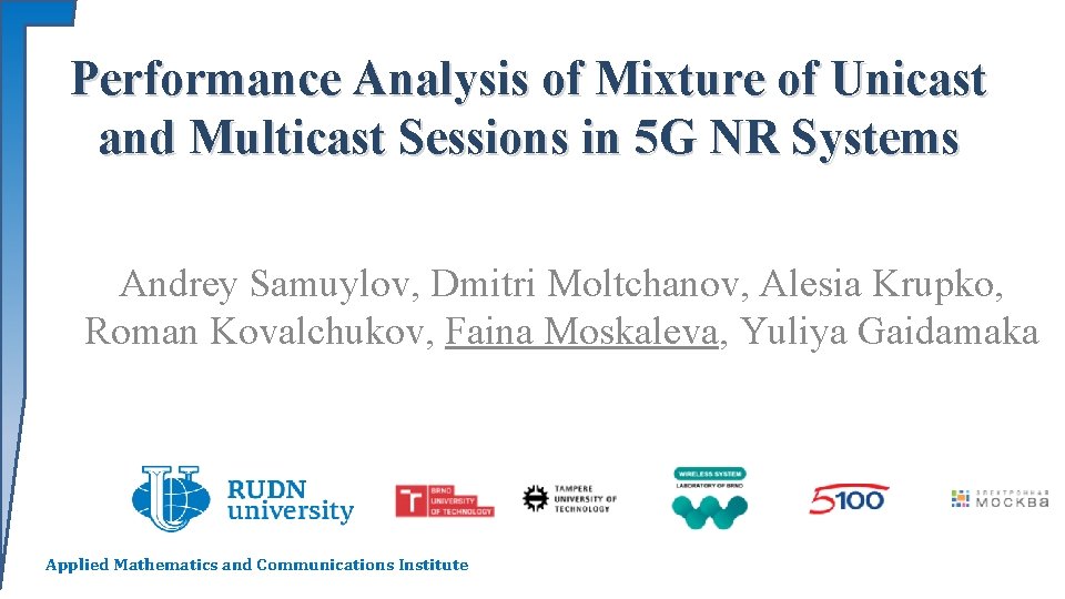 Performance Analysis of Mixture of Unicast and Multicast