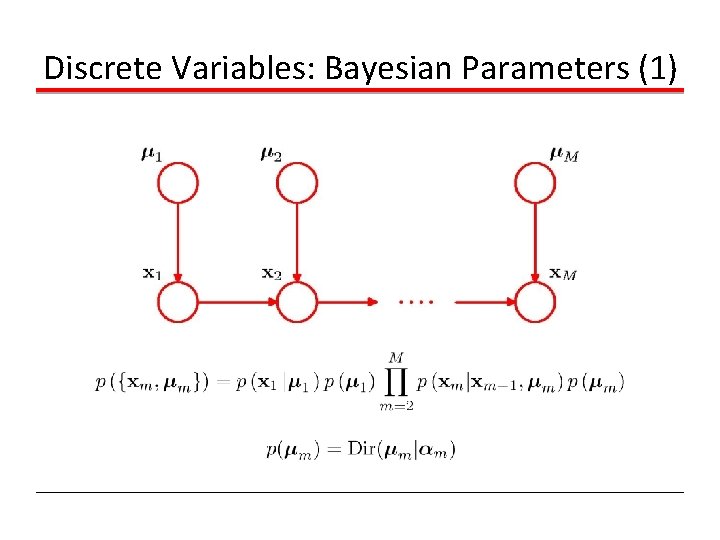 Discrete Variables: Bayesian Parameters (1) 