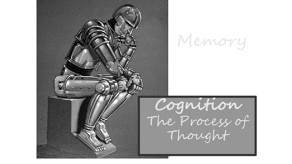 Memory Cognition The Process of Thought Copyright © Allyn & Bacon 2007 