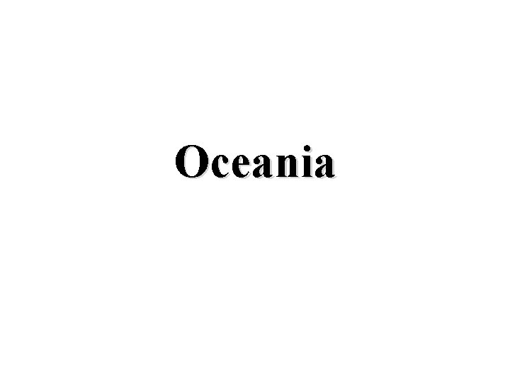 Oceania 