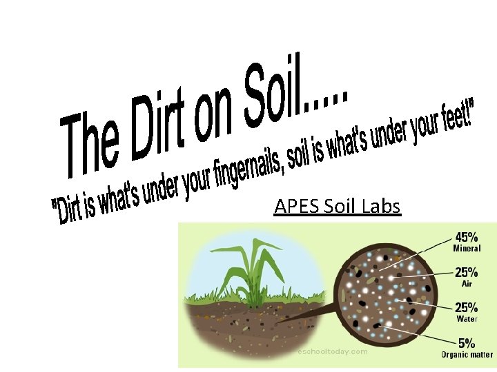 APES Soil Labs 