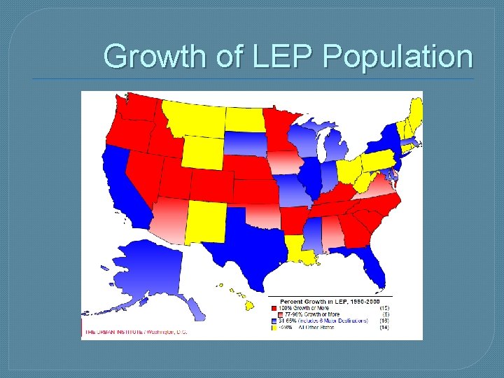 Growth of LEP Population 