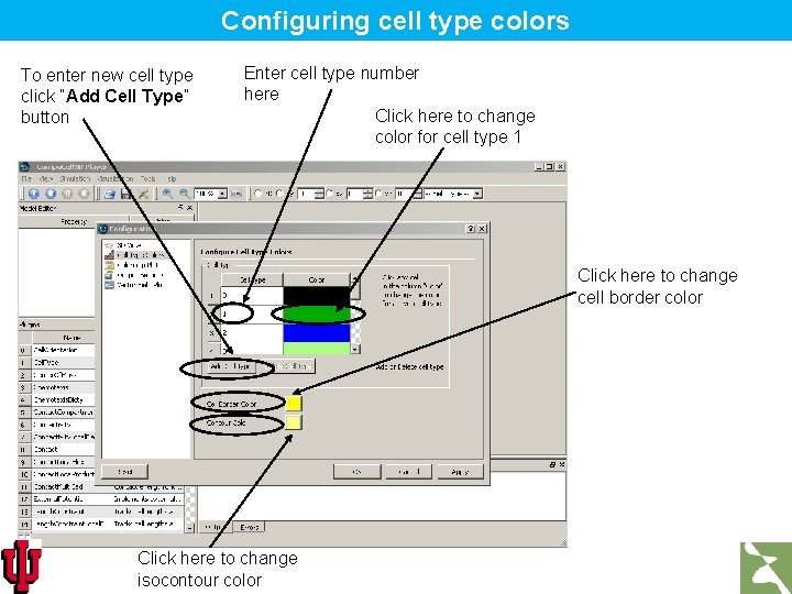 Configuring cell type colors To enter new cell type click “Add Cell Type” button