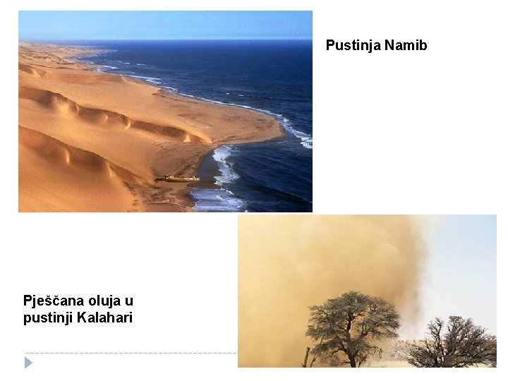 Pustinja Namib Pješčana oluja u pustinji Kalahari 