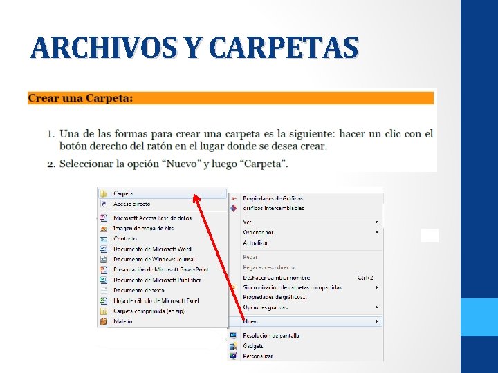 ARCHIVOS Y CARPETAS 