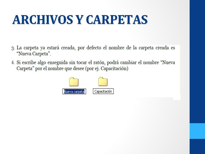 ARCHIVOS Y CARPETAS 