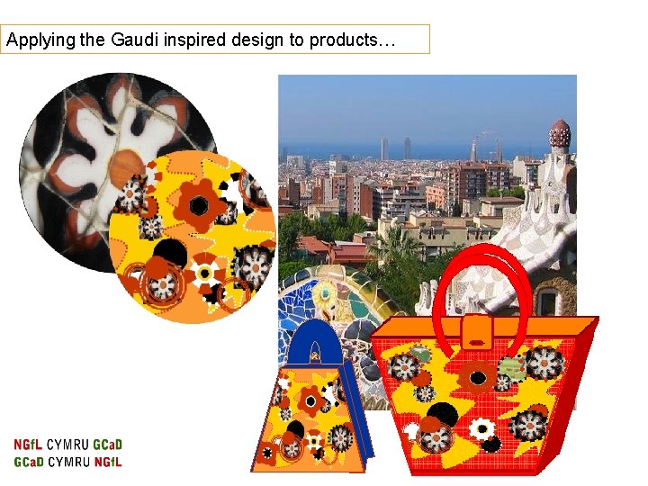 Applying the Gaudi inspired design to products… 