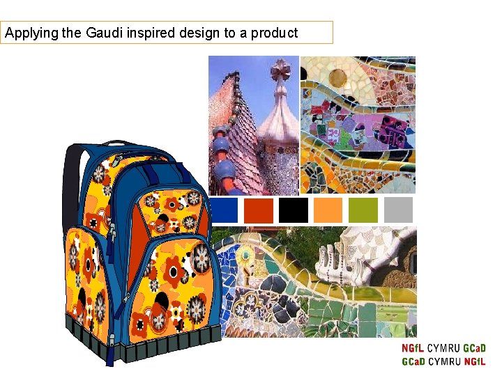 Applying the Gaudi inspired design to a product 