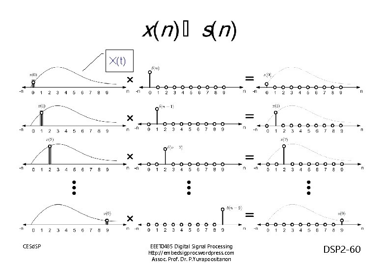 X(t) CESd. SP EEET 0485 Digital Signal Processing http: //embedsigproc. wordpress. com Assoc. Prof.