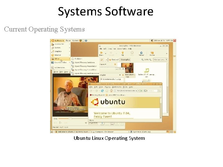 Systems Software Current Operating Systems Ubuntu Linux Operating System 