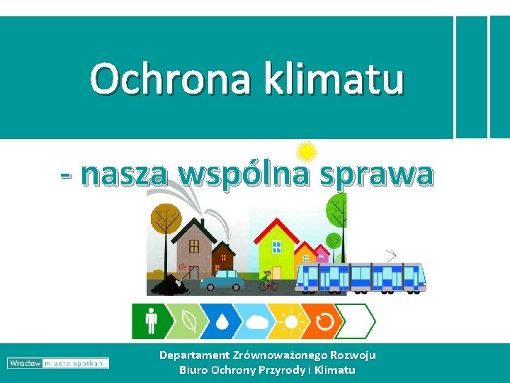 Ochrona klimatu - nasza wspólna sprawa Departament Zrównoważonego Rozwoju Biuro Ochrony Przyrody i Klimatu