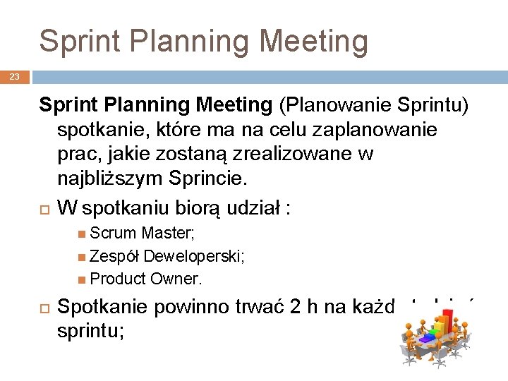 Sprint Planning Meeting 23 Sprint Planning Meeting (Planowanie Sprintu) spotkanie, które ma na celu