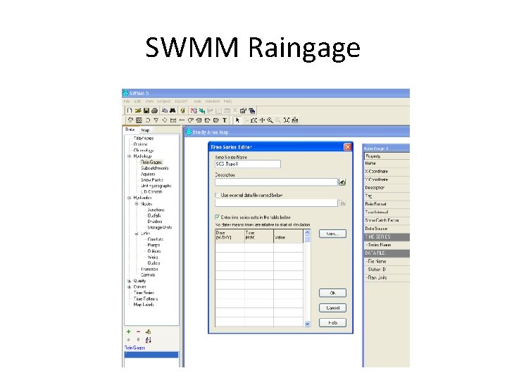 SWMM Raingage 