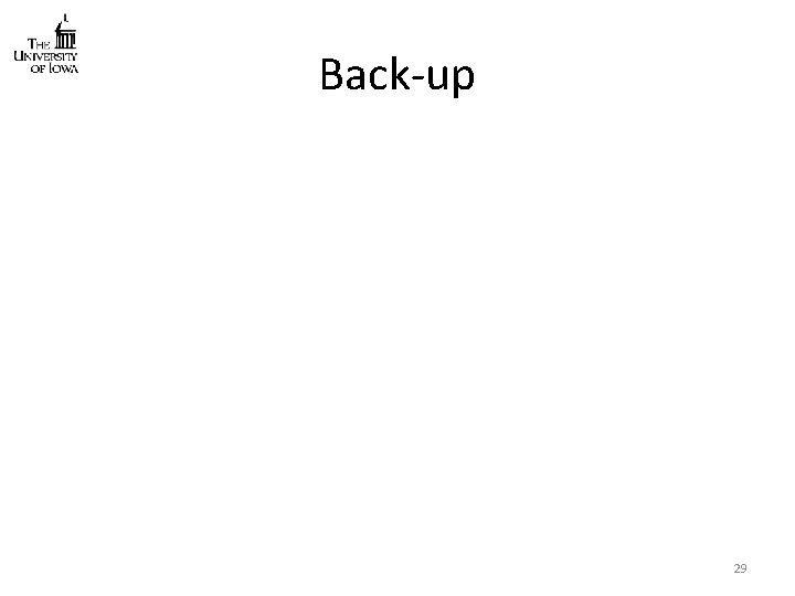 Back-up 29 