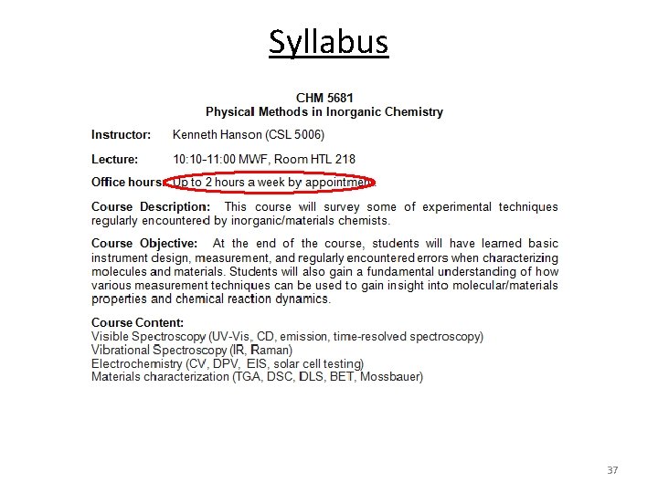 Syllabus 37 