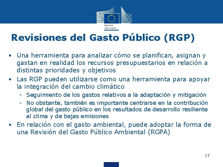 Revisiones del Gasto Público (RGP) • Una herramienta para analizar cómo se planifican, asignan