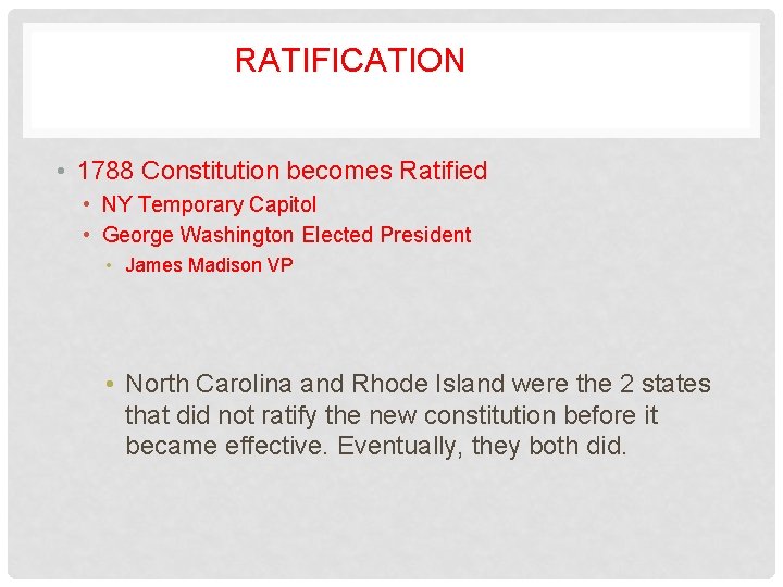 CREATING THE CONSTITUTION UNIT 1 CHAPTER 2 SECTION