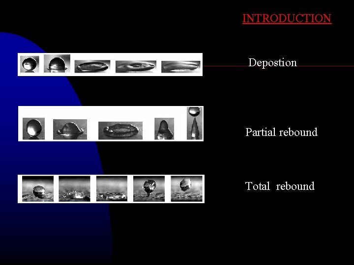 INTRODUCTION Depostion Partial reboundd Total reboundd 