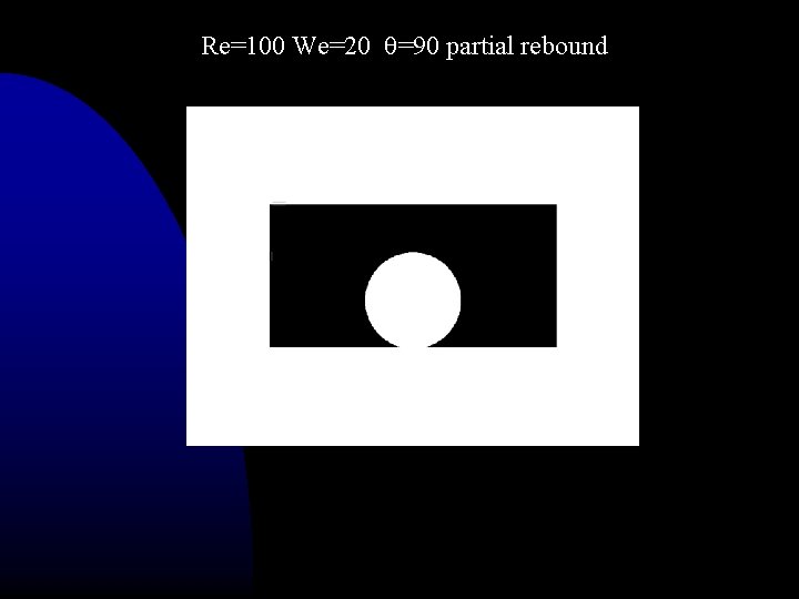 Re=100 We=20 =90 partial rebound 