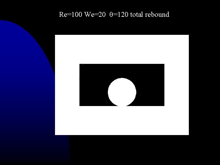 Re=100 We=20 =120 total rebound 