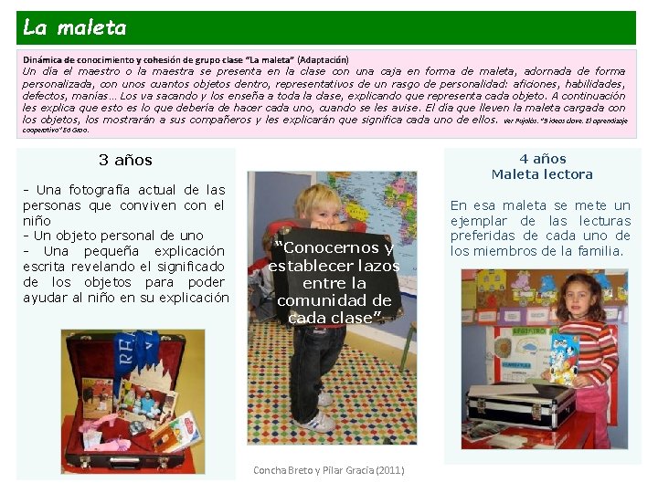 La maleta Dinámica de conocimiento y cohesión de grupo clase “La maleta” (Adaptación) Un La maleta Dinámica de conocimiento y cohesión de grupo clase “La maleta” (Adaptación) Un