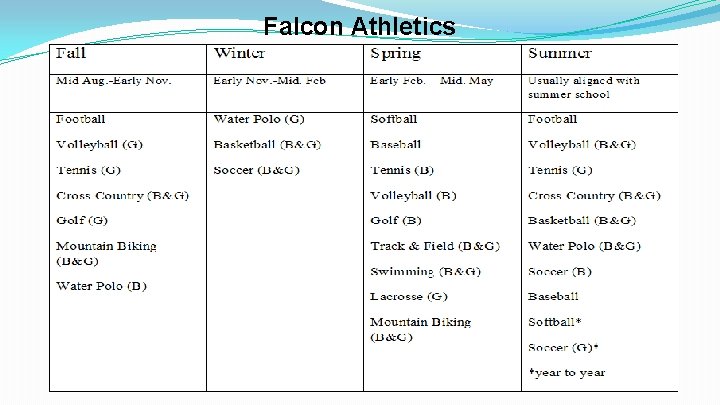 Falcon Athletics 