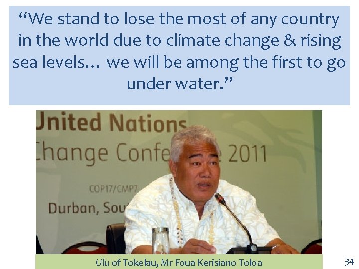 “We stand to lose the most of any country in the world due to