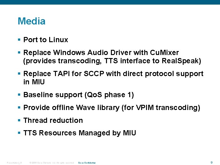 Media § Port to Linux § Replace Windows Audio Driver with Cu. Mixer (provides