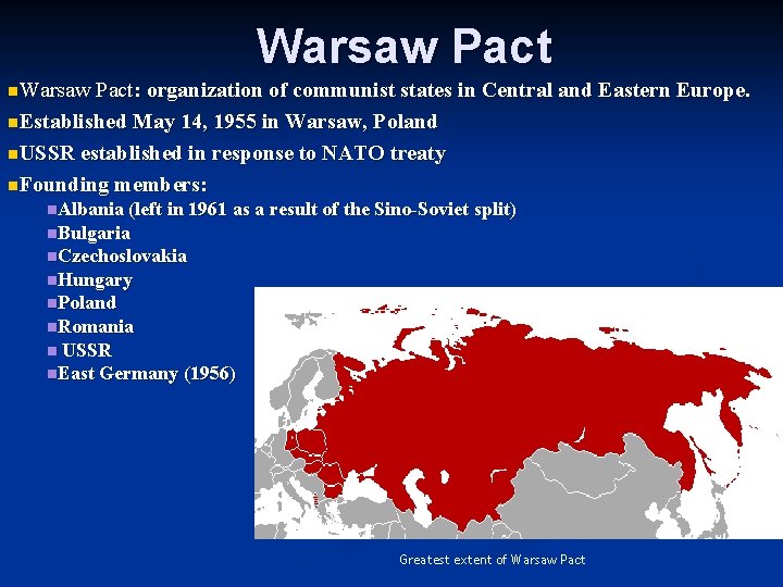 Warsaw Pact n. Warsaw Pact: organization of communist states in Central and Eastern Europe. Warsaw Pact n. Warsaw Pact: organization of communist states in Central and Eastern Europe.